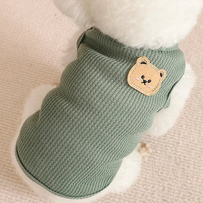 Summer Cool Dog Clothes New Dogs Pet Vest For Puppy Breathable Vest T-shirt Costume Bulldog Dog T-shirt Outdoor Pets Clothing