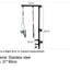 Foldable Pets Grooming Bracket Adjustable Steel Suspender Grooming Table with Sling Arm Support Dog Cat Holder for Bath Desk