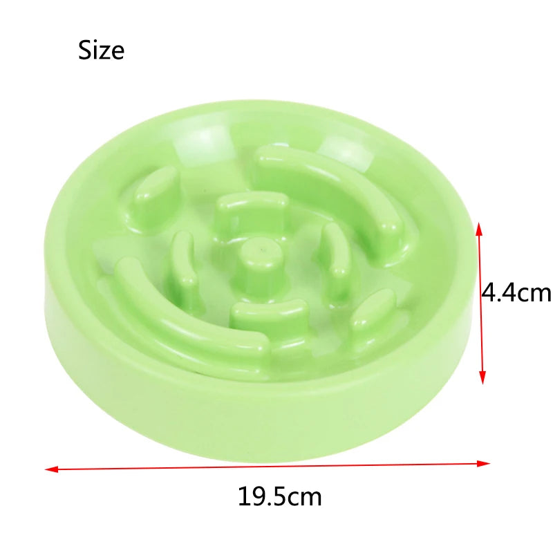Plastic Dog Cat Slow Food Bowls Non-slip Food Storage Container Pet Feeding Dog Food Bowl Water Bottle For Pets Bowl Feeder Dish