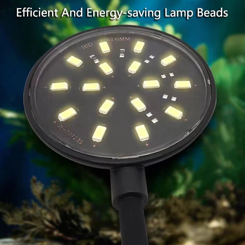 7W Aquarium Light LED Waterproof Fish Tank Lighting Underwater Fish Lamp Aquariums Decor Plant Lamp Mini fish tank light