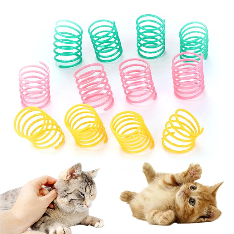 Kitten Coil Spiral Springs Cat Toys Interactive Gauge Cat Spring Toy Colorful Springs Cat Pet Toys Pet Products for Cats