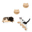 Wall Mounted Cat Climbing Shelves Wooden Furniture Scratcher Jumping Platform Rope Ladder Cat Sleeping and Playing