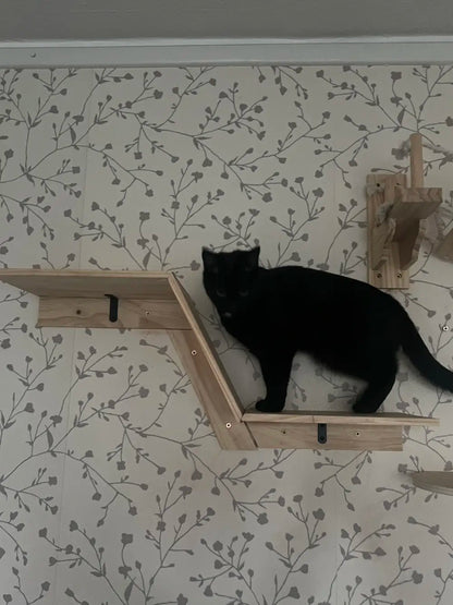 Cat Climbing Shelf Scraper for Cats Bridge Channel Beds And Furniture Cat Tree Tower Cat Toy Interactive Pet Accessories