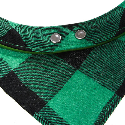 Pet Neckerchief Adjustable Strap Dog Bandanas Collars for Small Large Dogs Puppy Pet Products Plaid Scarves Pet Cat Accessories