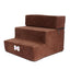 Pet Stairs 3 Steps Stairs for Small Dog Cat Pet Anti-slip Removable Dogs Bed Stairs Extra Wide Non-Slip Steps Pet Supplies