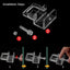 6Pcs Aquarium Fish Tank Anti-Jump Net Clamp Holder Plastic Transparent Fixed Clip Aquarium Cover Clips Aquarium Accessories