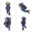 UXCELL Mini Diver Aquarium Decorations Floating Diver Aquarium Ornaments Cute Simulated Frogman Figurines Fish Tank Decor