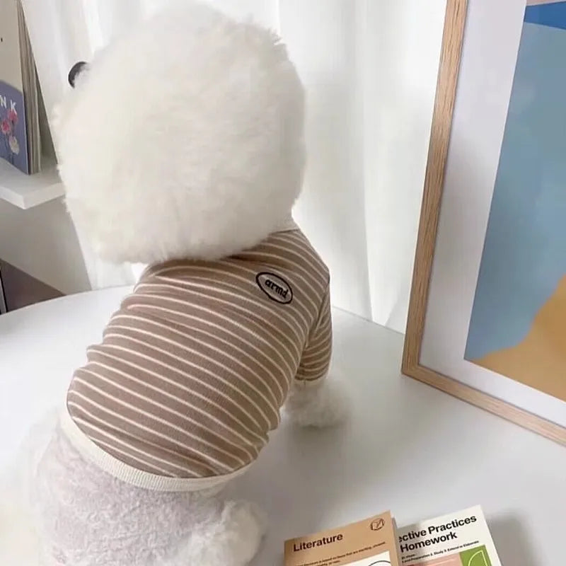 Dog Clothes for Small Dogs Cotton Dog Vest All Seasons Soft Dog Undershirt Chihuahua Bichon Costume Puppy Hoodie Dog T-Shirt