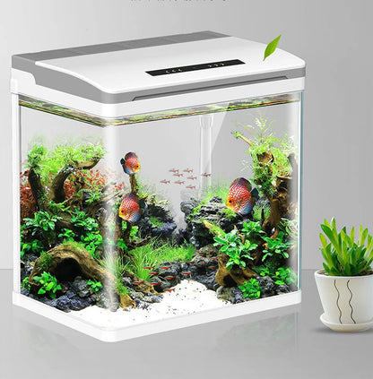 Factory direct sales of fish tank ultra-transparent glass small aquarium