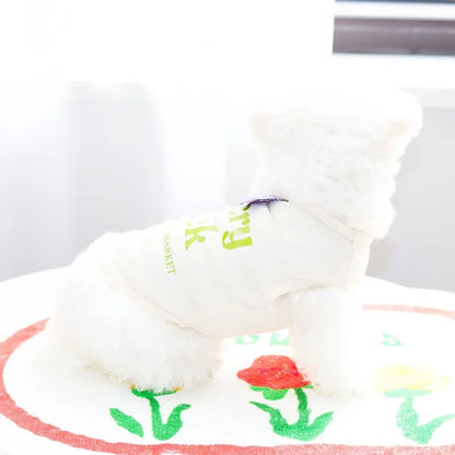 Summer Dog Vest Puppy Clothes for Small Dog Pet Solid Shirt Small Dogt Shirt Chihuahua Bichon Dog Undershirt Girls Dog Costume