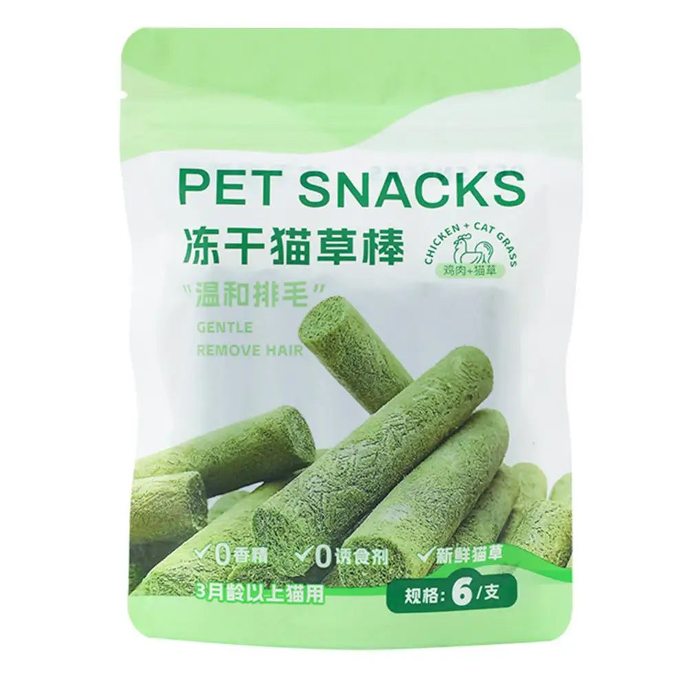 Cat Grass Teething Stick Cat Grass Sticks Pet Snacks Natural Grass Molar Rod Cat Chew Stick Teeth Cleaner Teeth Caring