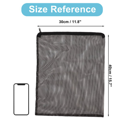 UXCELL Aquarium Filter Media Bags Fine Zipper Mesh Filter Bags for Fresh Saltwater Tanks Reusable Fish Tank Filter