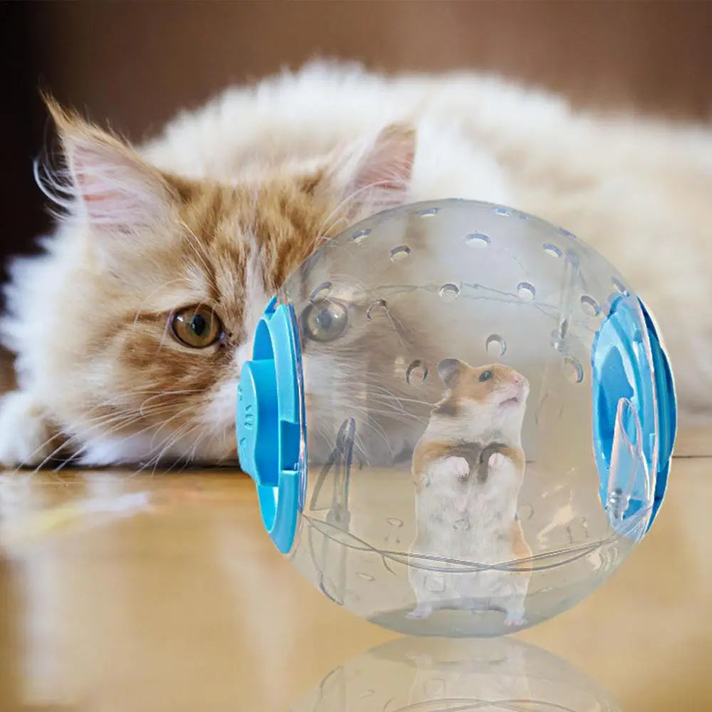 Hamster Run Ball Cute Hamster Exercise Toys For Small Animal Breathable Silent 7-inch Dwarf Hamster Running Ball Transparent