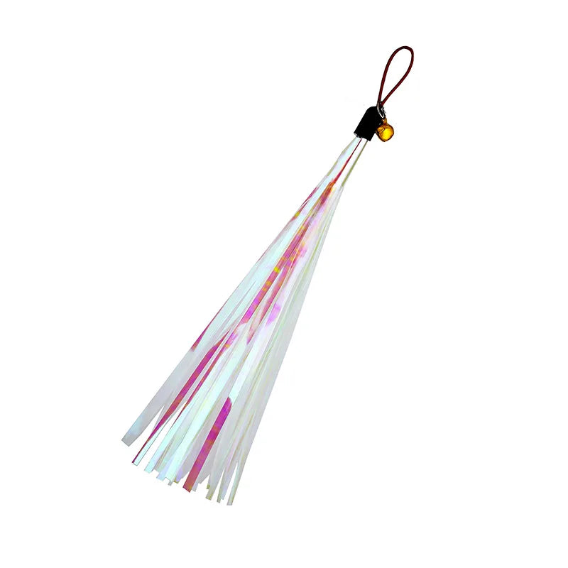 Funny Cat Stick Toy Furry Feather with Bell Cat Stick Toy Kitten Playing Pet Accessories Worm on A String Cat Toys Interactive