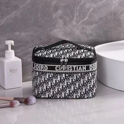 Thousand Bird Grid Cosmetic Bag Female Large Capacity Portable New Travel Waterproof Handheld Large Storage Bag Wash Bag