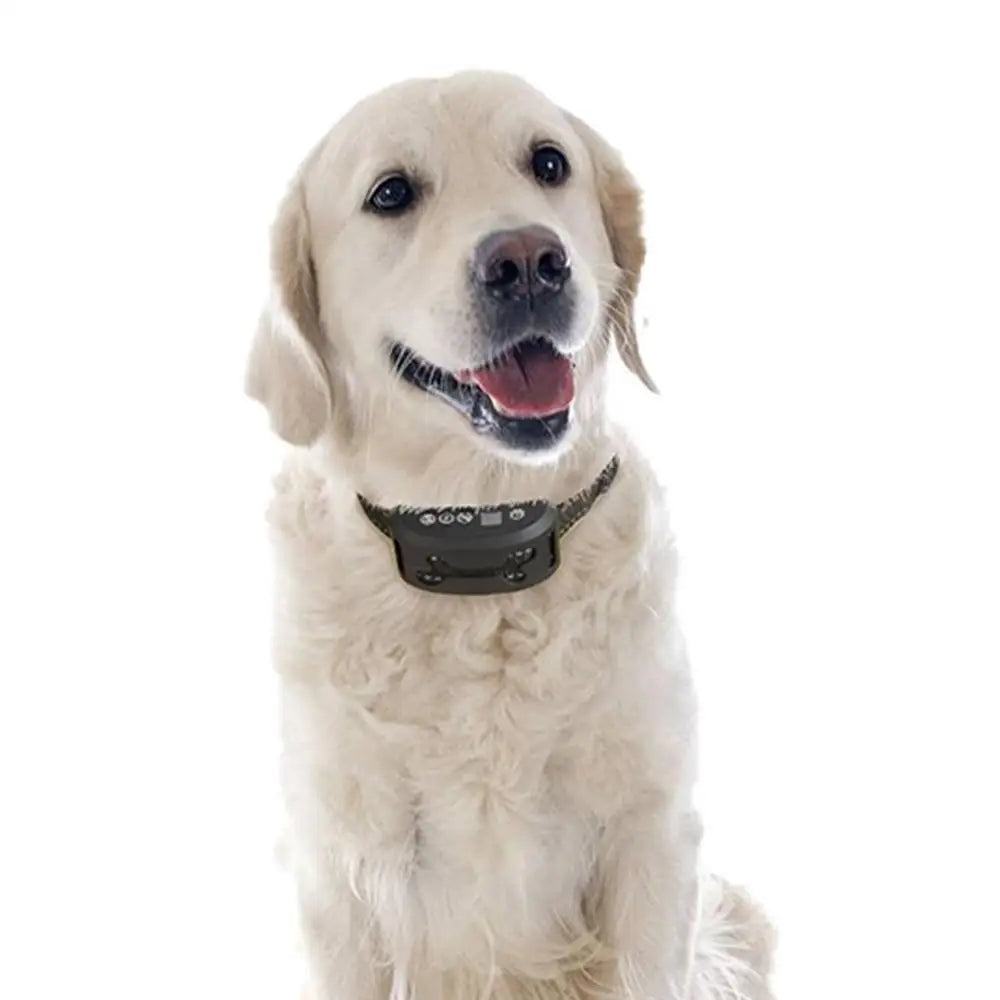 Waterproof IPX4 Auto Anti Barking Collar Vibration Electric Shock Sound Vests Anti Humane Bark Collar Rechargeable ShockSafe Toy