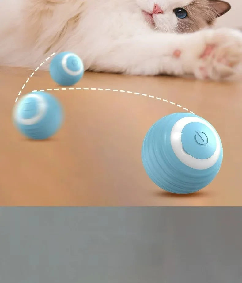 Cat Interactive Ball Training Self-moving Kitten Electric Cat Ball Tovs Elect ronic Automatic Rolling Magic Ball Toys for Cat