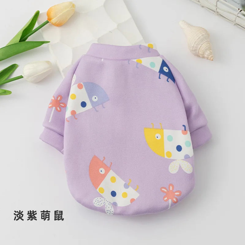 Dog Clothes for Small Dog Clothes Chihuahua Warm Sweatshirt for Puppy French Bulldog Autumn Fleece Clothing for Cats Pet Apparel