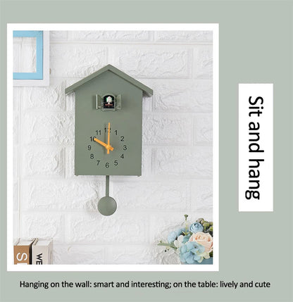 20x25cm Cuckoo Quartz Wall Clock Modern Bird Home Living Room Hanging Watch Horologe Clocks Timer Office Home Decoration Gifts