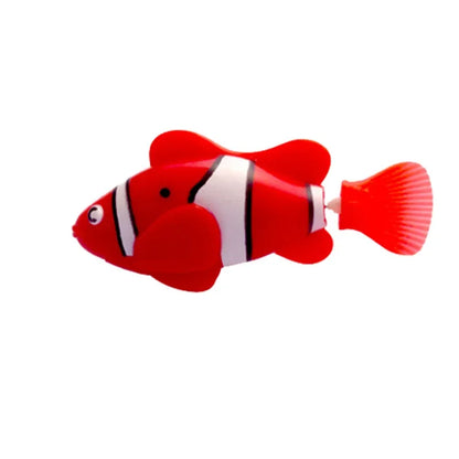 Pet Cat Toy LED Interactive Swimming Robot Fish Toy for Cat Glowing Electric Fish Toy to Stimulate Pet's Hunter Instincts