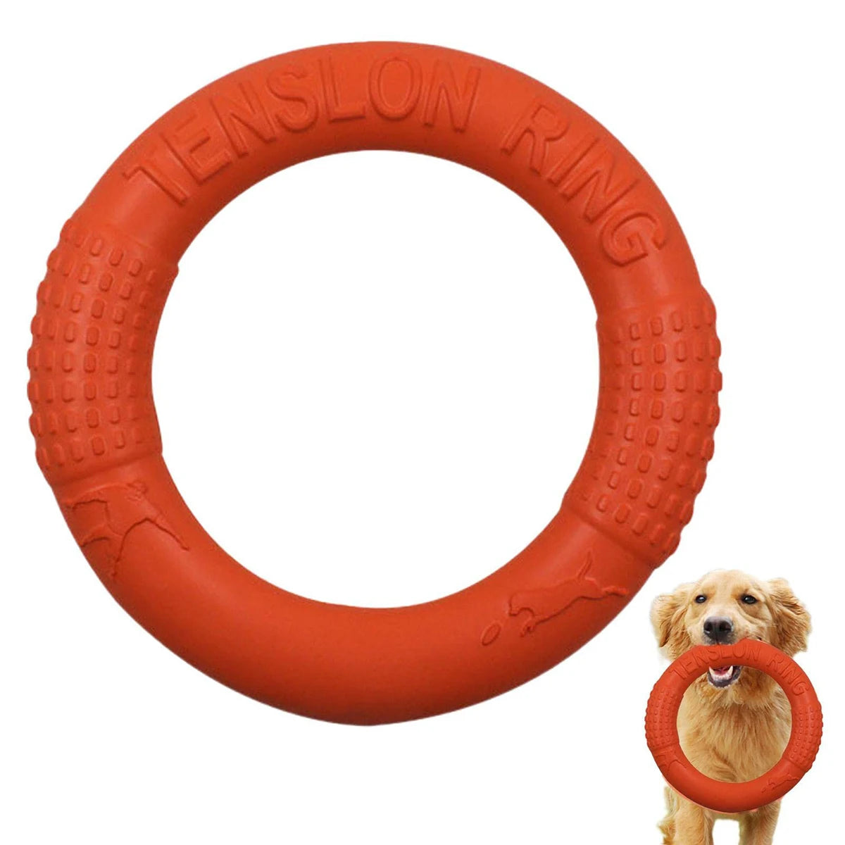 Floating Water Dog Toy Training Ring for Pets Interactive Puller Chew Resistant Perfect for Small Dogs Enhances Agility & Fun