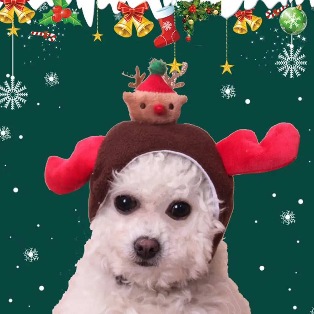 Dog Christmas Hat Cats Christmas Costume Breathable And Soft Christmas Dog Hat Costume For Small To Medium Pets Dogs Cats