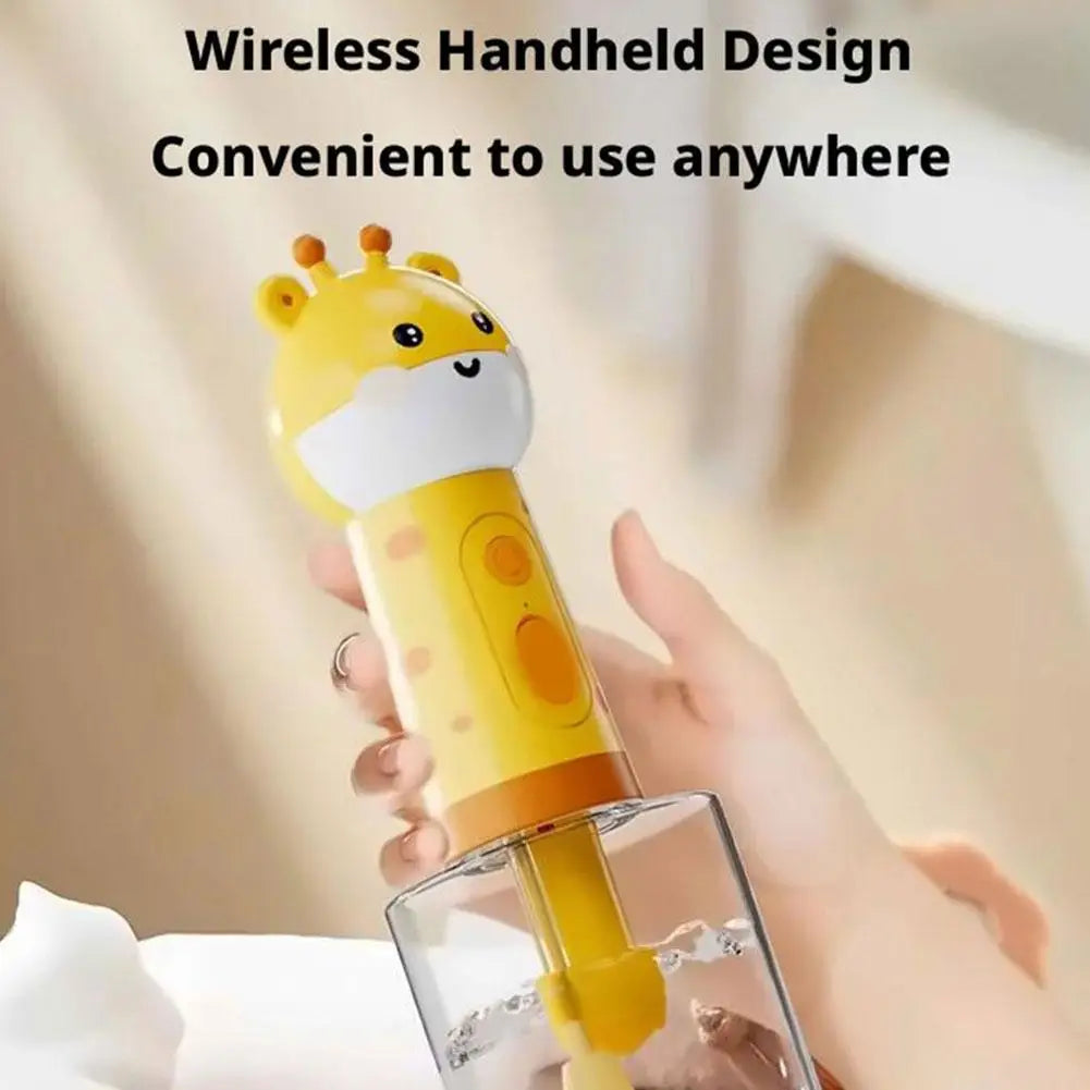 Cute Giraffe Dog Shower Gel Electric Foaming Machine IPX6 Waterproof Fully Automatic Soap Dispenser USB Charging Dog Bathing Hel