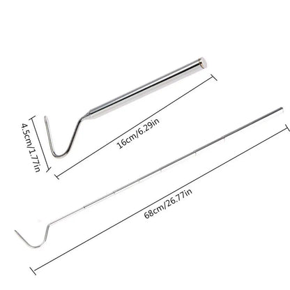 Small Snake Hook Professional Snake Pole Reptile Hook Length 6.30-26.78in Maintain A Safer Distance For Catching Controlling