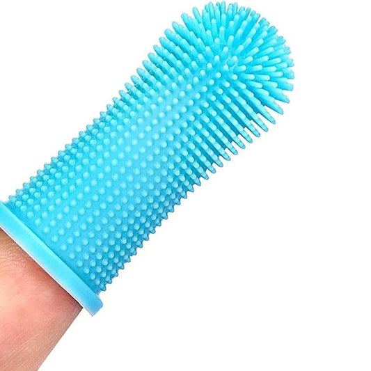 360-degree Dog Finger Toothbrush Extra Soft Pet Toothbrushes Silicone Teeth Cleaning Tools for Cats Puppies Dental Care Supplies