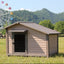 Outdoor Solid Wood Sunscreen Rain Protection Dog House Kennel  Large Medium-sized Dog Courtyard Villa Universa