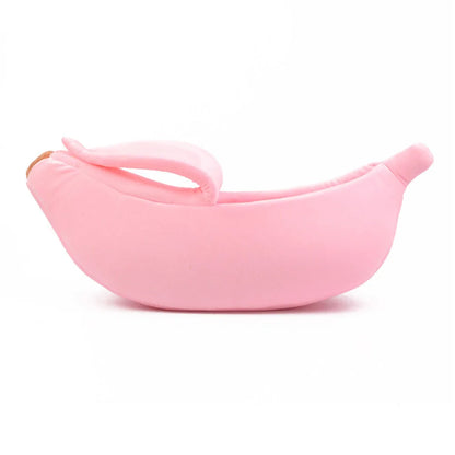 Puppy Dog Bed Cat Bed Pet Sofas Comfortable and Washable Cute Banana Shape Pug Doggy Kitten Sleeping Bed Nest for Small Animals