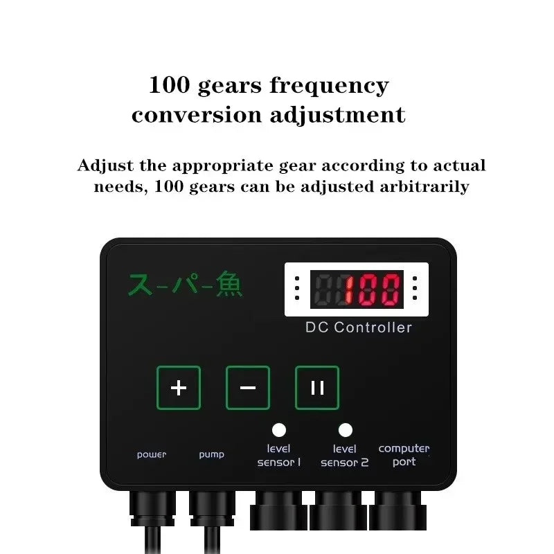 Aquarium DC 24V Water Circulation Frequency Conversion Water Pump 2500L/H 2.5m Fish Tank Filter Submersible Fountain Pump насос