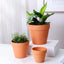 Red Mud Aquarium Decoration For Water Grass Fish Tank Mini Pot Polka Water Potted Planting Cylinder Cup Ceramic Flowerpot New
