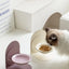 Detachable pet cat and dog bowl protects cervical vertebrae against upset height adjustable pet ceramic bowl