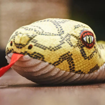 Squeaky Snake Dog Toy Plush Cute Dog Chewing Toy Stuffed Animal Bite-resistant Sounding Paper Animals Chew Toy For Puppy Dogs