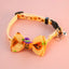 Bow Knot Halloween Pet Dog Collar Pumpkin Witch Hat Adjustable Neck Accessories for Cats Safety Buckle Decorate Pet Necklace
