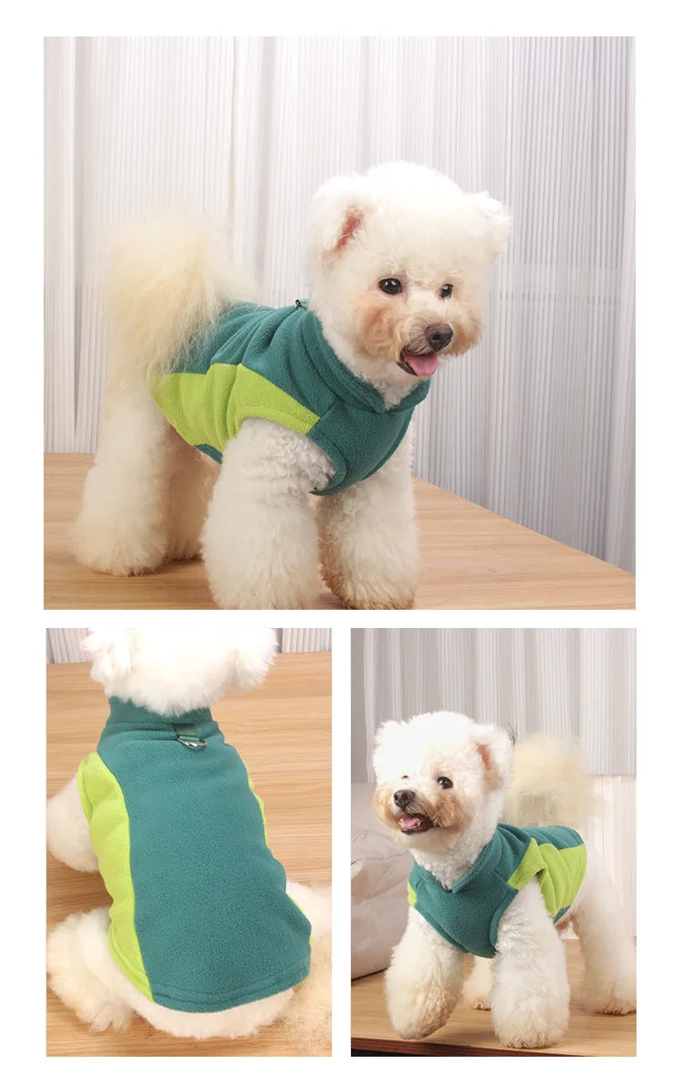 Fleece Vest Dog Sweater Warm Pullover Fleece Dog Jacket Winter Dog Clothes for Small Medium Dogs, Cold Weather Coat Pet Apparel