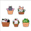 Funny Animal Sets Enamel Pins Cartoon Anime Figure Ghost Spooky Cute Cat Bird Brooches Backpack Lapel Badge Punk Jewelry Gifts