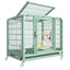 New Extra Thick Square Tube  Small Dog Cage with Toilet Indoor Family Dog House Kennel Pet Iron Cage
