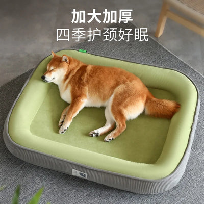 Kennel Universal Sleeping Pad Corgi Shiba Inu Dog Bed Removable and Washable Winter Warm Pet Nest Dog Mat
