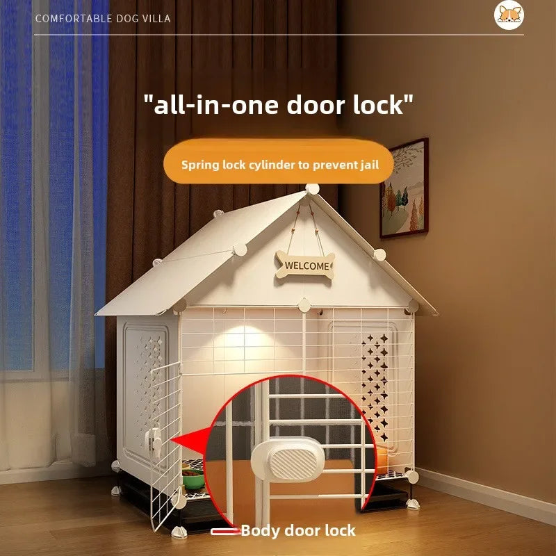 Dog cage Small dog kennel One room, one living room, one bathroom Dog villa Indoor household with toilet Bichon Teddy only
