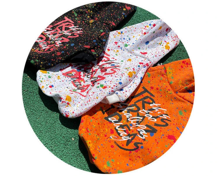 Dog Hoodie Dog Costume Pet Clothes Dog Clothes for Small Dogs Spring and Autumn Parent-child Wear Keep Warm Embroidery