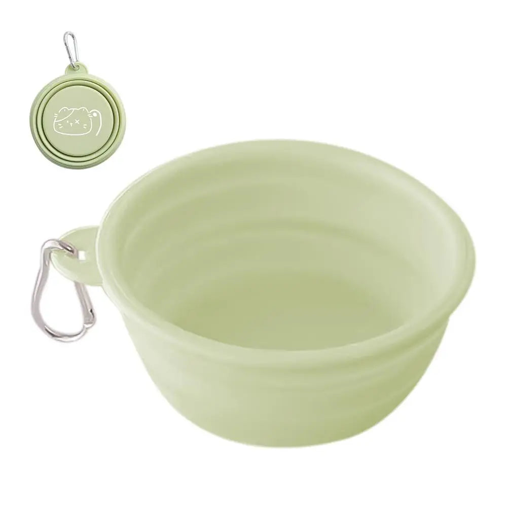 Dog Travel Folding Bowl Foldable Bowls for Cats Dogs Feeding Watering Feeding Dish Pets Drinking Cup Outdoor Puppy Water Bag