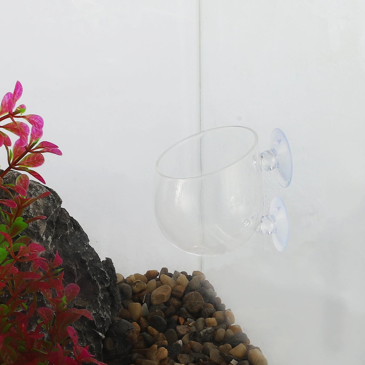 UXCELL Aquarium Glass Fish Tank Planter with Suction Cups Aquarium Plants Cup Aquatic Plant Pots Fish Tank Accessories