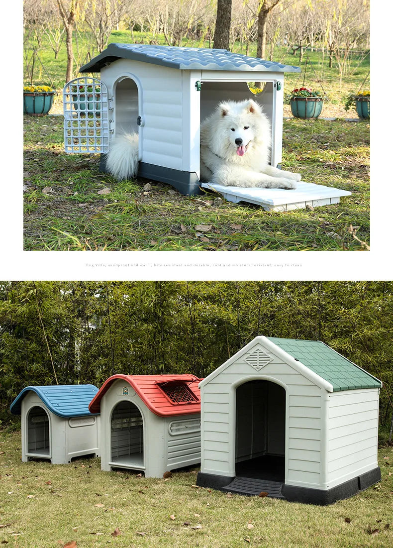 Dog house, outdoor nest, four-season universal room, summer sun protection, large dog house, cage cat nest, villa manufacturer w