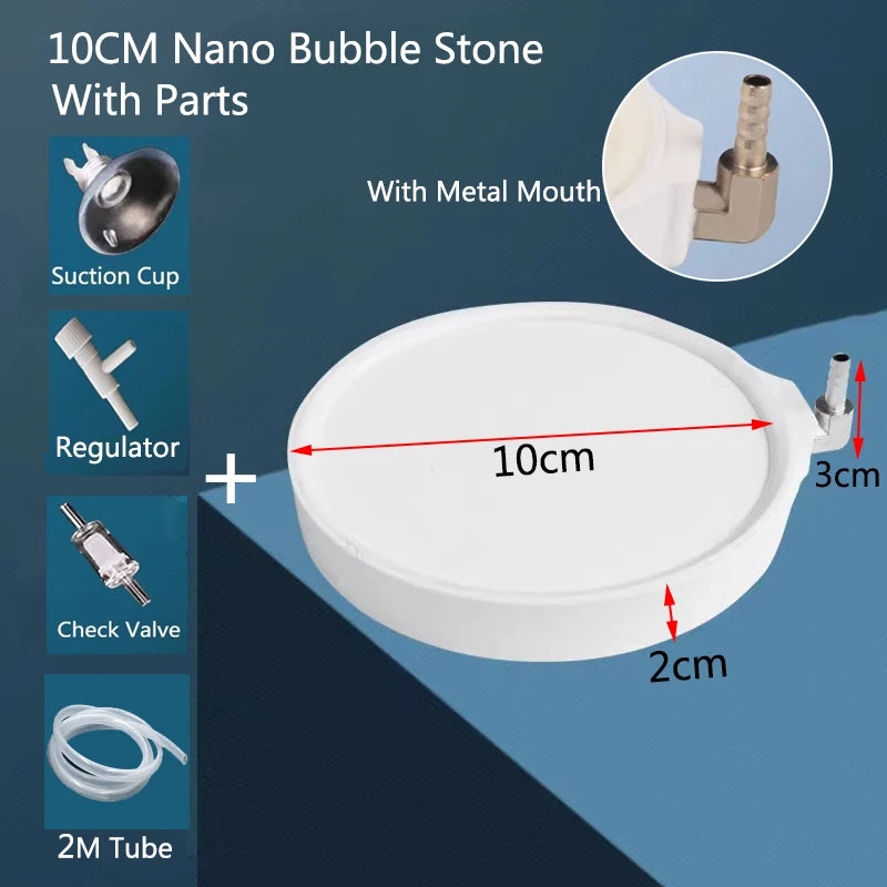 10/13/15cm Fish Tank Aquarium Nano Air Stone Oxygen Aerator Increasing Air Bubble Pond Pump Hydroponic Oxygen Accessories Hot