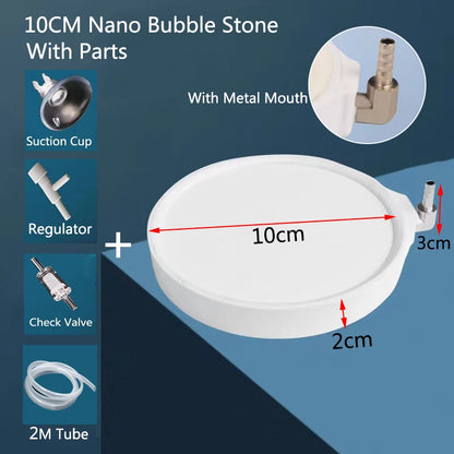 10/13/15cm Fish Tank Aquarium Nano Air Stone Oxygen Aerator Increasing Air Bubble Pond Pump Hydroponic Oxygen Accessories Hot