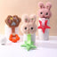 Pet Dog Sound Squeaky Toys Dog Chew Toy Cute Plush Chew-Resistant Squeaky Toys Puppy Sound Oral Care Soft Dog Supplies Pet Toys