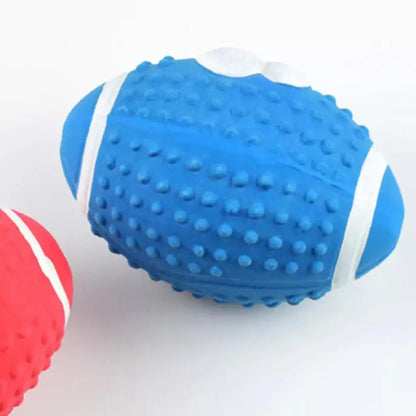 New High-end Latex Soft Pet Ball Squeaky Toy For Small Large Dog Volleyball Tooth Cleaning Training Toys Interactive Chew A8Y2