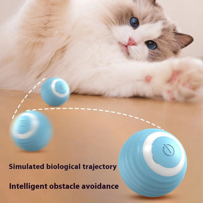 Pet automatic cat teasing ball cat toy for self fun and relaxation, rolling ball pet gravity cat toy
